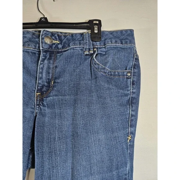 Lane Bryant Womens Jeans Size 16 Petite Simply Straight Mid Rise Medium Wash - Picture 4 of 16